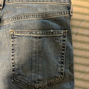 Rag & Bone Jeans light blue with pink piping stripe